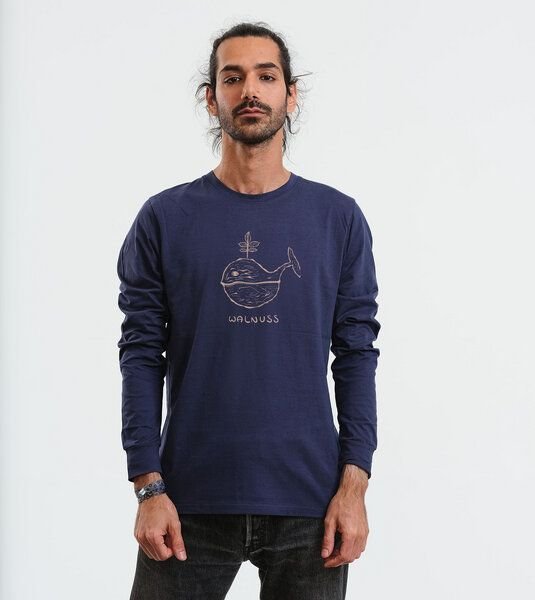 Thumbnail - GARY MASH Langarmshirt Scott Walnuss aus Biobaumwolle