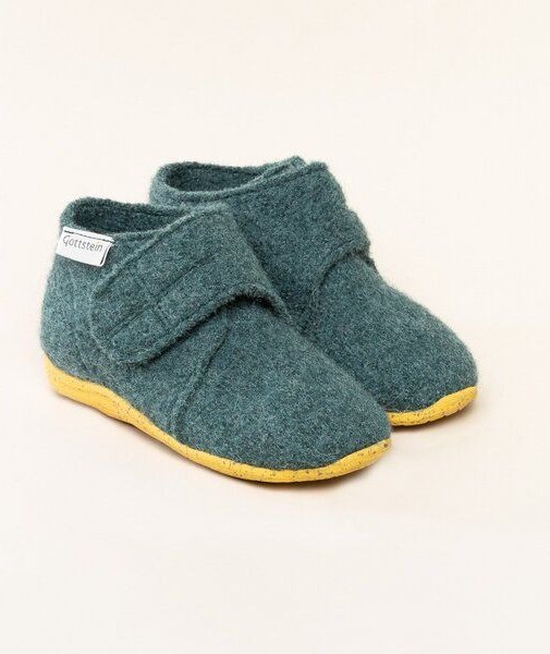 Gottstein Kinder-Hausschuh Alpine Racer RU für Jungen & Mädchen aus 100% Schurwolle