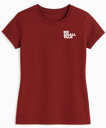 ilovemixtapes no small talk Women Essential T-Shirt aus Baumwolle (Bio)