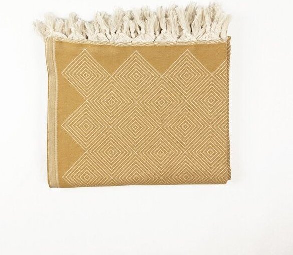 Yolunda Tagesdecke Kestane aus Bio-Baumwolle in 7 Farben