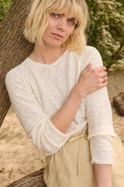 TRANQUILLO Slub Strick-Pullover Idaa GOTS (1200002)