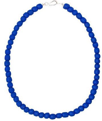 Global Mamas Halskette mit Perlen aus Recycling Glas, 46 cm