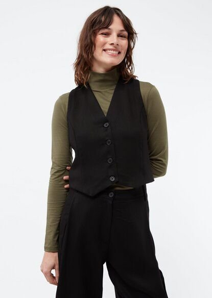 Givn Berlin Weste GBALIDA mit Teilungsnähten aus TENCEL