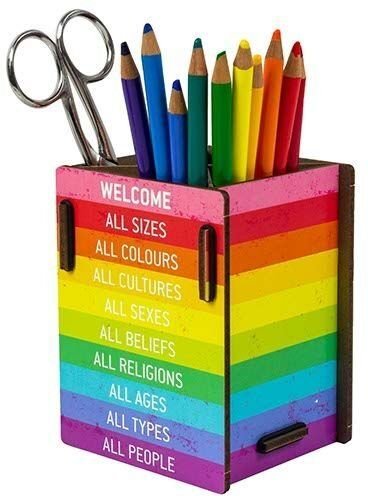 WERKHAUS Stiftebox WELCOME aus Holz