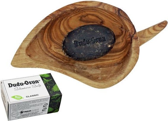 unicorn mini edition - kleine Seife und Olivenholz-Schale Blatt für Dusche oder Waschbecken