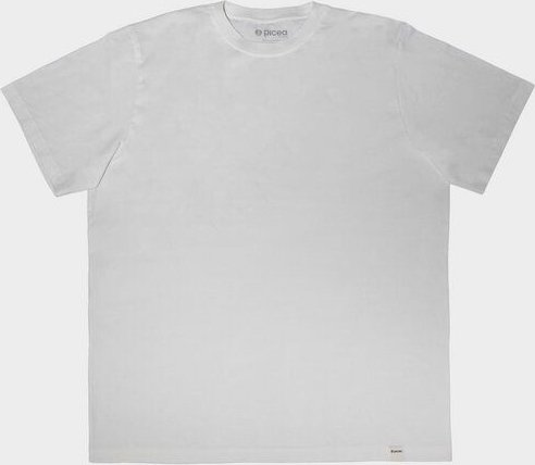 picea (by bleed) Classic Fit Quality Basic T-Shirt Weiß