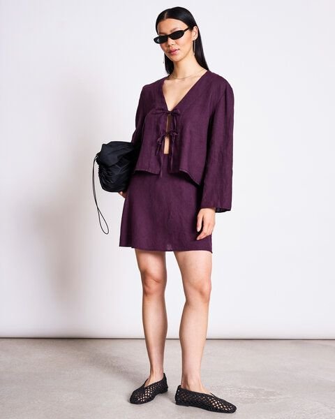 JAN N JUNE LEINEN BLUSE SKAGEN