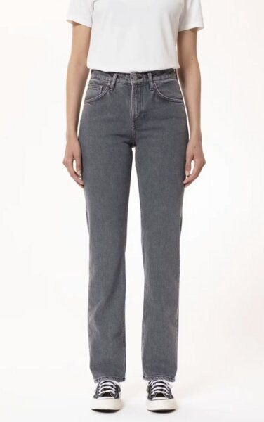 Nudie Jeans Damen Jeans - Straight Sally - aus einem Baumwolle/Elasthan Mix