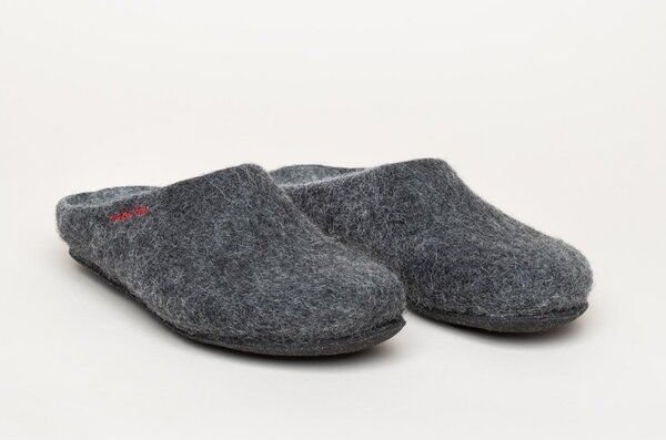 Magicfelt Filz-Hausschuh 709 aus 100% Merino-Wolle | Pantoffel für Damen & Herren mit anatomisch geformter Filz-Latex-So...