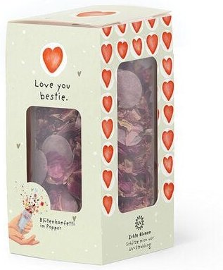 Die Stadtgärtner Blütenkonfetti im Popper | Geschenkidee für besondere Momente, Geburtstage & beste Freunde | Love you b...