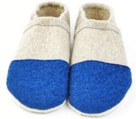 Süßstoff Hausschuhe aus Wollfilz mit pflanzlich gegerbter Ledersohle für Erwachsene