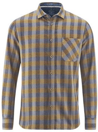 HempAge Kariertes Freizeithemd Hanf/Biobaumwolle