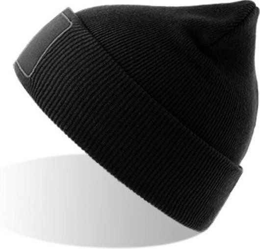 Atlantis Headwear Atlantis Wind Beanie Mütze mit unbedruckten Aufnäher