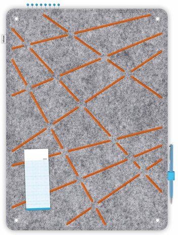 Rechteck-Pinnwand zum Stecken und Pinnen aus Filz, Memoboard mal anders von RÅVARE (REK)