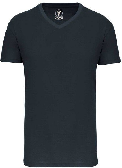 YTWOO Basic Herren T-Shirt mit V-Ausschnitt aus Bio-Baumwolle