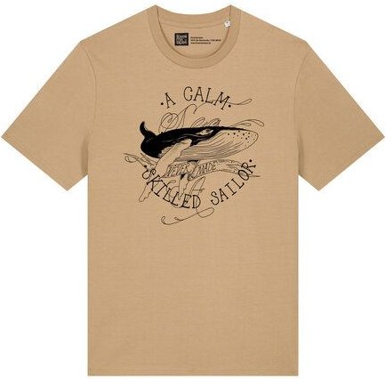 Thumbnail - ilovemixtapes Unisex T-Shirt mit a calm sea.. Wal Motiv – Nachhaltig, Fair, Vegan, Bio-Baumwolle