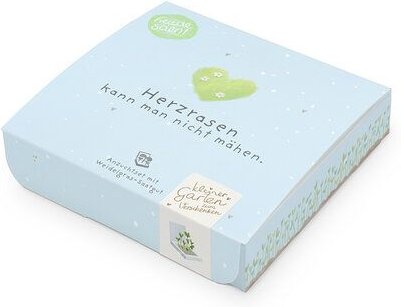 Die Stadtgärtner Pflanzenkästchen mit Weidelgras-Saatgut | Geschenkidee für Valentinstag, Jahrestage & Liebesbotschaften...