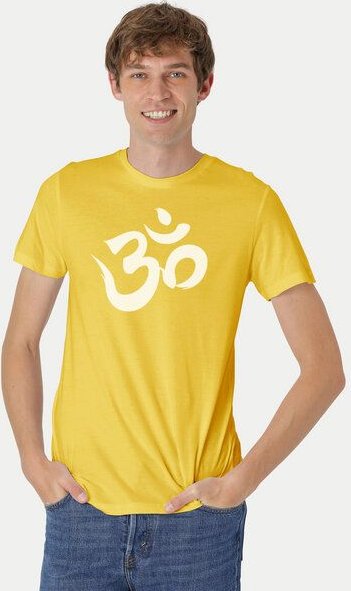 Peaces.bio - handbedruckte Biomode Fit T-Shirt "Om" Herren