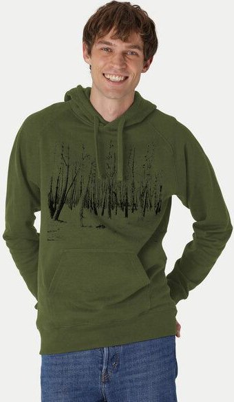 Peaces.bio - handbedruckte Biomode Hoodie Woodland Herren