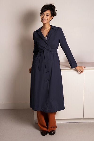 l'amour est bleu Trenchcoat aus Bio-Baumwolle