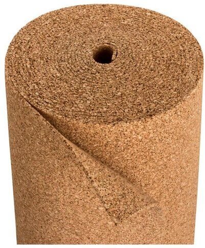 Kork-Deko 12,18 €/m²: Pinnwand aus Kork | verdichtet | 10m x 1m, 5 mm | Rollenkork