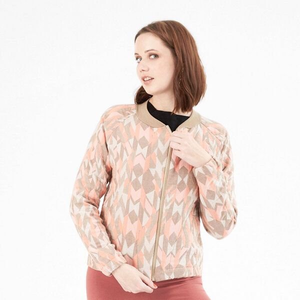 WiDDA berlin Blouson Jacke MIA mit hellem Webmuster