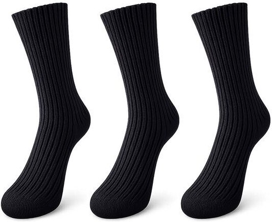 Bruno Barella Damen Socken aus feiner Lammwolle – 3er-Pack