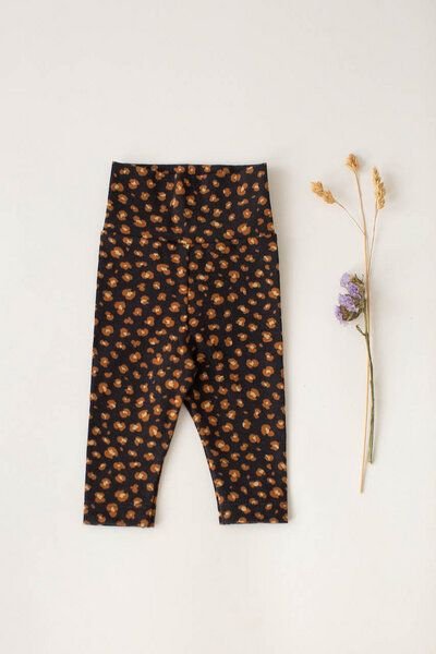 Baby Leggings *Leopard schwarz* Bio Baumwolle | NoniKids Berlin