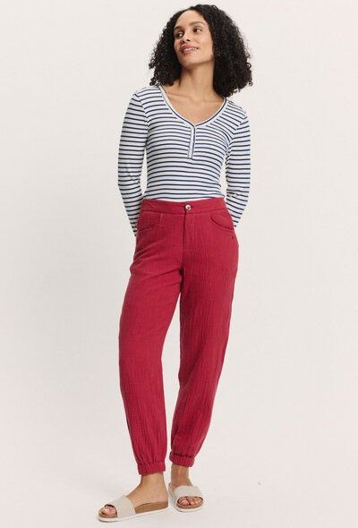 TRANQUILLO Hose Aidaa Slub Musselin GOTS (1170004)