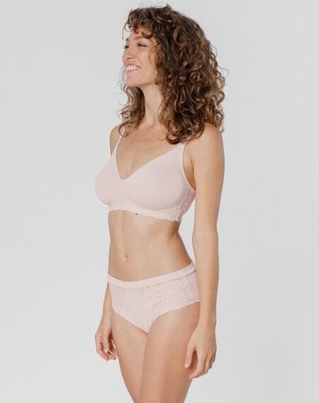 Thumbnail - erlich textil Elisabeth bügelloser BH mit Spitze aus Bio-Baumwolle, made in Europe