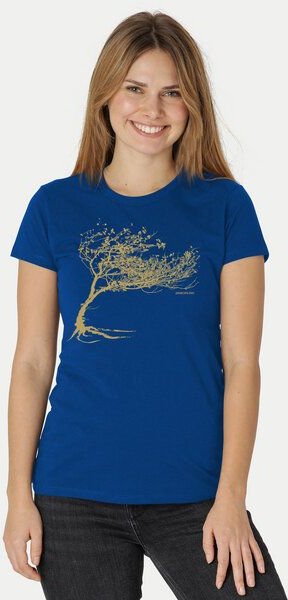 Peaces.bio - handbedruckte Biomode Bio-Damen-T-Shirt "Windy Tree"