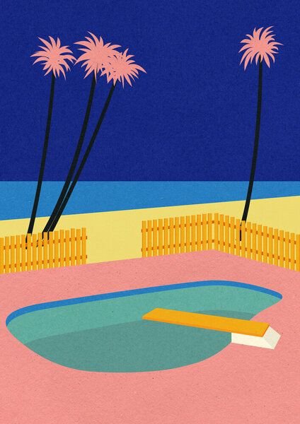 Photocircle Poster / Leinwandbild - Malibu Beach