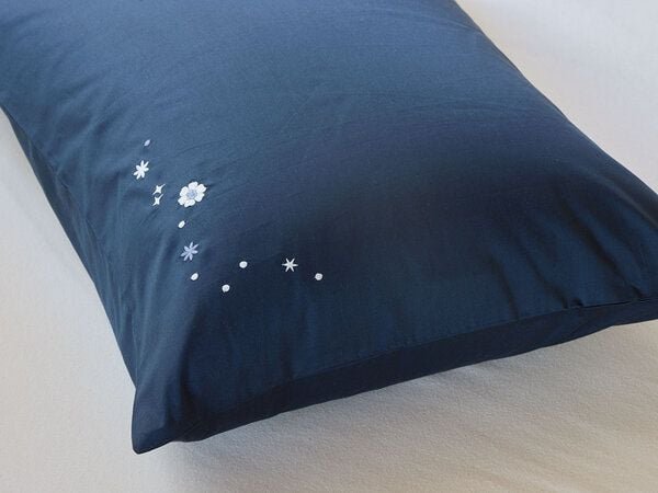 Yumeko Kissenbezug Baumwollsatin Starry Flower