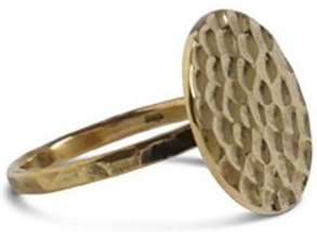 ting goods Ring gehämmert, Messing oder Sterling Silber