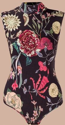 Thumbnail - Atelier SNOW Ärmelloser Body mit Muster aus Bio-Baumwolle