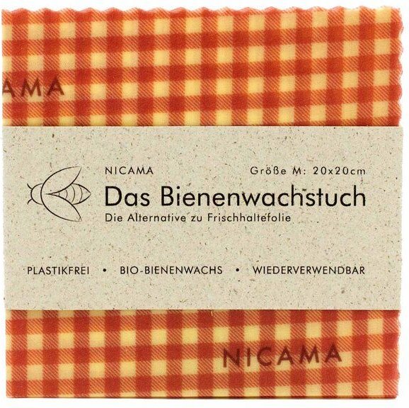 NICAMA Bienenwachstuch "klassisch rot"