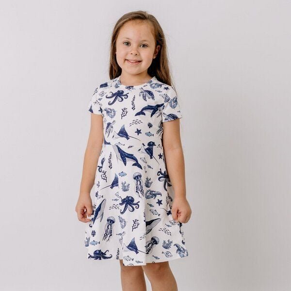 Walkiddy Underwater World-Flared Dress