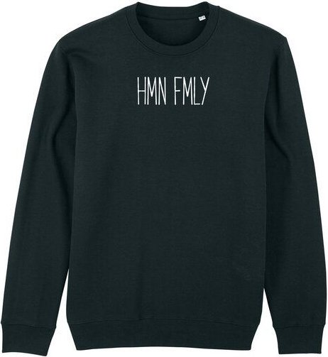 Human Family Bio Unisex Rundhals-Sweatshirt - "HMN FMLY"