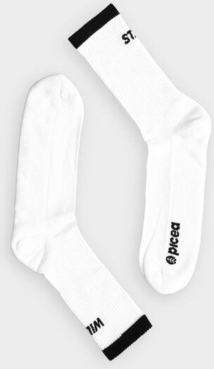 picea (by bleed) Stay Wild Funktionale Tennis Socken Weiß