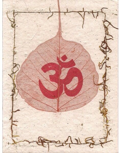 Just Be Briefkarte Bodhiblatt