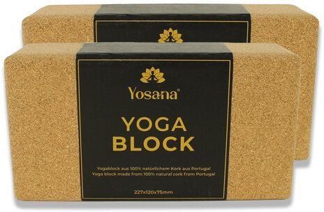 Yosana Yoga Block 227x120x75mm (2 Stück Set)
