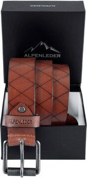 Alpenleder Gürtel RAUTE