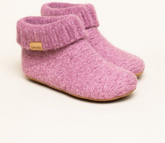 Gottstein Hüttenschuh Knit Boot aus 100% Schurwolle - Filz-Hausschuh made in Tirol