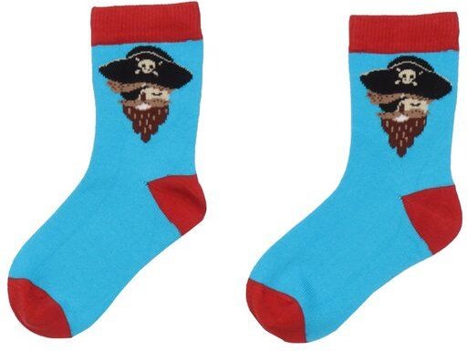 Walkiddy Nachhaltige Piratenschiff-Socken, Dunkelblau, Allergikerfreundlich & Umweltbewusst – GOTS zertifiziert
