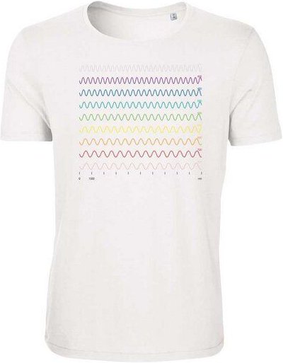 Unipolar Physik T-Shirt aus Bio-Baumwolle Modell: Wellenlänge