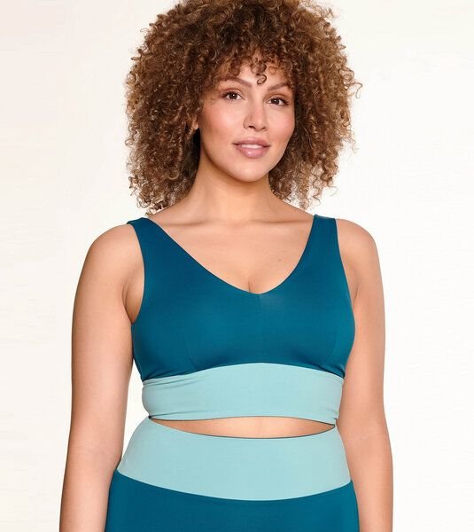 MYMARINI Wendbares Yogatop mit Shape-Effect aus ECONYL