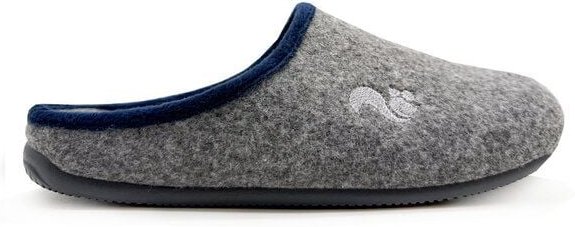 Veganer Slipper "thies ® PET Piping" aus weichem Filz