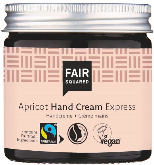 Fair Squared Hand Creme Aprikose 25 ml im Glastiegel