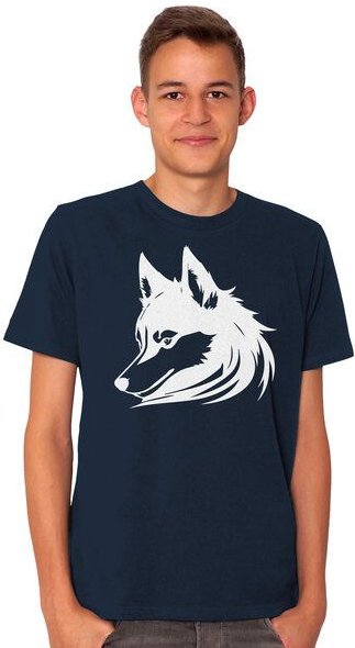 HANDGEDRUCKT "Husky" Männer T-Shirt von EarthPositive