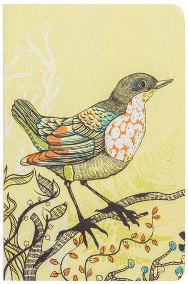 TRANQUILLO Buntes Notizbuch BIRD aus nachhaltig bewirtschafteten Wäldern